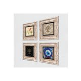 Pinecone Stone Nazar, Lale, Hayat Ağacı Taş Duvar Tablosu - Çerçeveli Taş Tablo - Dekoratif Duvar Sanatı - Modern Ev ve Ofis Duvar Dekoru K4-1557