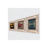 Pinecone Stone Nazar, Leonardo da Vinci Mona Lisa, Nar Taş Duvar Tablosu - Çerçeveli Taş Tablo - Dekoratif Duvar Sanatı - Modern Ev ve Ofis Duvar Dekoru T3-1433