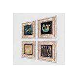 Pinecone Stone Nazar, Lotus Çiçeği, Yaşam Çiçeği, Şahmeran Taş Duvar Tablosu - Çerçeveli Taş Tablo - Dekoratif Duvar Sanatı - Modern Ev ve Ofis Duvar Dekoru K4-792