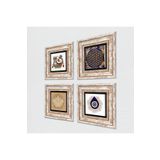 Pinecone Stone Nazar, Lotus Çiçeği, Yaşam Çiçeği, Şahmeran Taş Duvar Tablosu - Çerçeveli Taş Tablo - Dekoratif Duvar Sanatı - Modern Ev ve Ofis Duvar Dekoru T4-1412
