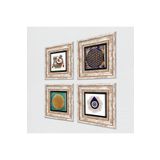 Pinecone Stone Nazar, Lotus Çiçeği, Yaşam Çiçeği, Şahmeran Taş Duvar Tablosu - Çerçeveli Taş Tablo - Dekoratif Duvar Sanatı - Modern Ev ve Ofis Duvar Dekoru T4-1416