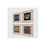 Pinecone Stone Nazar, Lotus Çiçeği, Yaşam Çiçeği, Şahmeran Taş Duvar Tablosu - Çerçeveli Taş Tablo - Dekoratif Duvar Sanatı - Modern Ev ve Ofis Duvar Dekoru T4-789
