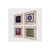 Pinecone Stone Nazar, Mandala, Hayat Ağacı, Fil Taş Duvar Tablosu - Çerçeveli Taş Tablo - Dekoratif Duvar Sanatı - Modern Ev ve Ofis Duvar Dekoru K4-1164