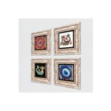 Pinecone Stone Nazar, Mandala, Şahmeran Taş Duvar Tablosu - Çerçeveli Taş Tablo - Dekoratif Duvar Sanatı - Modern Ev ve Ofis Duvar Dekoru T4-1543