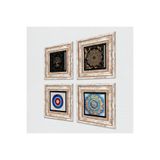 Pinecone Stone Nazar, Mandala, Sri Yantra, Hayat Ağacı Taş Duvar Tablosu - Çerçeveli Taş Tablo - Dekoratif Duvar Sanatı - Modern Ev ve Ofis Duvar Dekoru T4-740