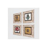 Pinecone Stone Nazar, Nar Ağacı, Fatma Ana Eli (Hamsa) Taş Duvar Tablosu - Çerçeveli Taş Tablo - Dekoratif Duvar Sanatı - Modern Ev ve Ofis Duvar Dekoru T4-1498