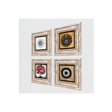 Pinecone Stone Nazar, Nar Ağacı Taş Duvar Tablosu - Çerçeveli Taş Tablo - Dekoratif Duvar Sanatı - Modern Ev ve Ofis Duvar Dekoru K4-1803