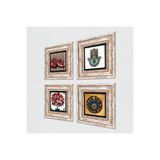 Pinecone Stone Nazar, Nar, Nar Ağacı, Fatma Ana Eli (Hamsa) Taş Duvar Tablosu - Çerçeveli Taş Tablo - Dekoratif Duvar Sanatı - Modern Ev ve Ofis Duvar Dekoru K4-656