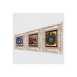 Pinecone Stone Nazar, Nar Taş Duvar Tablosu - Çerçeveli Taş Tablo - Dekoratif Duvar Sanatı - Modern Ev ve Ofis Duvar Dekoru T3-1621