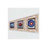 Pinecone Stone Nazar, Nar Taş Duvar Tablosu - Çerçeveli Taş Tablo - Dekoratif Duvar Sanatı - Modern Ev ve Ofis Duvar Dekoru T3-1960