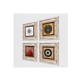 Pinecone Stone Nazar, Nar Taş Duvar Tablosu - Çerçeveli Taş Tablo - Dekoratif Duvar Sanatı - Modern Ev ve Ofis Duvar Dekoru T4-1806