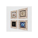 Pinecone Stone Nazar, Şahmeran, Hayat Ağacı Taş Duvar Tablosu - Çerçeveli Taş Tablo - Dekoratif Duvar Sanatı - Modern Ev ve Ofis Duvar Dekoru T4-1559