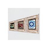 Pinecone Stone Nazar, Şahmeran, Nar Taş Duvar Tablosu - Çerçeveli Taş Tablo - Dekoratif Duvar Sanatı - Modern Ev ve Ofis Duvar Dekoru K3-1017