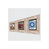 Pinecone Stone Nazar, Semazen, Nar Taş Duvar Tablosu - Çerçeveli Taş Tablo - Dekoratif Duvar Sanatı - Modern Ev ve Ofis Duvar Dekoru K3-894