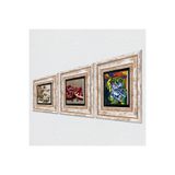 Pinecone Stone Picasso Ağlayan Kadın, Kelebekli Çiçek, Nar Taş Duvar Tablosu - Çerçeveli Taş Tablo - Dekoratif Duvar Sanatı - Modern Ev ve Ofis Duvar Dekoru T3-1119