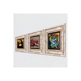 Pinecone Stone Picasso Ağlayan Kadın, Leonardo da Vinci Mona Lisa, Nar Taş Duvar Tablosu - Çerçeveli Taş Tablo - Dekoratif Duvar Sanatı - Modern Ev ve Ofis Duvar Dekoru K3-1456
