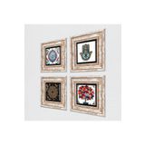 Pinecone Stone Sri Yantra, Çini Sanatı, Nar Ağacı, Fatma Ana Eli (Hamsa) Taş Duvar Tablosu - Çerçeveli Taş Tablo - Dekoratif Duvar Sanatı - Modern Ev ve Ofis Duvar Dekoru K4-255