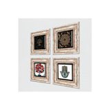 Pinecone Stone Sri Yantra, Hayat Ağacı, Nar Ağacı, Fatma Ana Eli (Hamsa) Taş Duvar Tablosu - Çerçeveli Taş Tablo - Dekoratif Duvar Sanatı - Modern Ev ve Ofis Duvar Dekoru T4-733