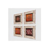 Pinecone Stone Sri Yantra, Mandala, Desen Taş Duvar Tablosu - Çerçeveli Taş Tablo - Dekoratif Duvar Sanatı - Modern Ev ve Ofis Duvar Dekoru T4-1358