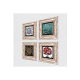 Pinecone Stone Sri Yantra, Van Gogh Badem Ağacı, Çini Sanatı, Nar Ağacı Taş Duvar Tablosu - Çerçeveli Taş Tablo - Dekoratif Duvar Sanatı - Modern Ev ve Ofis Duvar Dekoru K4-274