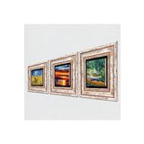 Pinecone Stone Van Gogh Buğday Tarlası ve Kargalar, Auvers'deki Oise Bankası, Deniz Manzarası Taş Duvar Tablosu - Çerçeveli Taş Tablo - Dekoratif Duvar Sanatı - Ev ve Ofis Duvar Dekoru T3-1952