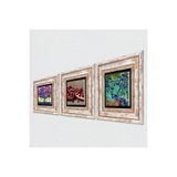 Pinecone Stone Van Gogh İrisler, Karla Gerard Hayat Ağacı, Nar Taş Duvar Tablosu - Çerçeveli Taş Tablo - Dekoratif Duvar Sanatı - Modern Ev ve Ofis Duvar Dekoru K3-1045
