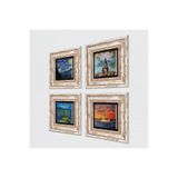 Pinecone Stone Van Gogh, İstanbul Galata Kulesi, Kız Kulesi Taş Duvar Tablosu - Çerçeveli Taş Tablo - Dekoratif Duvar Sanatı - Modern Ev ve Ofis Duvar Dekoru T4-756