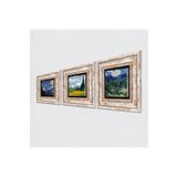 Pinecone Stone Van Gogh Selvi Ağaçlı Buğday Tarlası, Zeytin Ağaçları, Yıldızlı Gece Taş Duvar Tablosu - Çerçeveli Taş Tablo - Dekoratif Duvar Sanatı - Modern Ev ve Ofis Duvar Dekoru K3-589