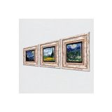 Pinecone Stone Van Gogh Selvi Ağaçlı Buğday Tarlası, Zeytin Ağaçları, Yıldızlı Gece Taş Duvar Tablosu - Çerçeveli Taş Tablo - Dekoratif Duvar Sanatı - Modern Ev ve Ofis Duvar Dekoru T3-589
