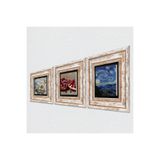 Pinecone Stone Van Gogh Yıldızlı Gece, Kelebekli Çiçek, Nar Taş Duvar Tablosu - Çerçeveli Taş Tablo - Dekoratif Duvar Sanatı - Modern Ev ve Ofis Duvar Dekoru K3-1138