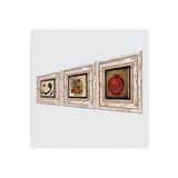 Pinecone Stone Vintage Çiçek, Vav, Bereket Duası Taş Duvar Tablosu - Çerçeveli Taş Tablo - Dekoratif Duvar Sanatı - Modern Ev ve Ofis Duvar Dekoru K3-634