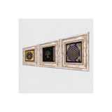 Pinecone Stone Yaşam Çiçeği, Hayat Ağacı, Nazar Taş Duvar Tablosu - Çerçeveli Taş Tablo - Dekoratif Duvar Sanatı - Modern Ev ve Ofis Duvar Dekoru K3-362