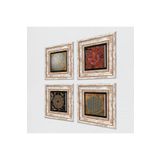 Pinecone Stone Yaşam Çiçeği, Sri Yantra, Desen Taş Duvar Tablosu - Çerçeveli Taş Tablo - Dekoratif Duvar Sanatı - Modern Ev ve Ofis Duvar Dekoru T4-556