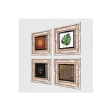 Pinecone Stone Yaşam Çiçeği, Yaprak, Sri Yantra, Hayat Ağacı Taş Duvar Tablosu - Çerçeveli Taş Tablo - Dekoratif Duvar Sanatı - Modern Ev ve Ofis Duvar Dekoru T4-519