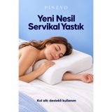 pinevo Kol Destekli Visco Boyun Yastığı 65x49 cm Ergonomik Uyku Yastığı