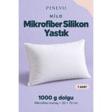 pinevo Mikrofiber Silikon Dolgulu Uyku Yastığı 50x70 cm 1000 gr – Dolgun ve Yumuşak