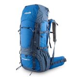 Pinguin Explorer Trekking yürüyüş sırt çantası, 60 litre, dış mekan, yüksekliği ayarlanabilir, mavi
