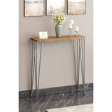 Pinhal Home 100 cm Atlantik Çam Dresuar Kahve Köşesi Konsol Modern Raf Metal Boru Gümüş Ayaklı - Atlantik Çam - Gümüş