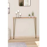 Pinhal Home Oval Kenar Dresuar Atlantik Çam 100cm Gold Ayak