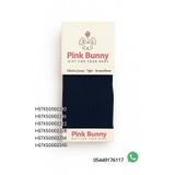 Pink Bunny Düz Desenli Külotlu Çorap (Lacivert, 0-1 Yaş)