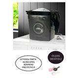 Pink Cat Kitchen Çamaşır Makinesi Görünümlü Kapaklı Deterjanlık Taşınabilir Deterjan Saklama Kutusu 6 Lt