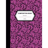 Pink Composition Book Sketchbook | 8.25 x 11 inches | 150 Page | Hardcover