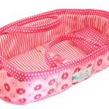 Pink Daisy 35,56 cm Bebek Taşıyıcı Sepet Yatak Taşıyıcı ve Yastık (Bebek Dahil Değildir)