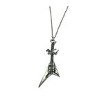 Pink Floyd Elektro Gitar Figürlü Rock Müzik Kolyesi – Unisex Zincir 60 Cm