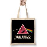 Pink Freud The Dark Side Of Your Mum Fun Psychologyfor Psychologist Therapists Shrinks And Psyc Bez Çanta Uzun Saplı - Açık Bej - 40 X 40