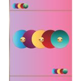 Pink Orbitals Studio Sketchbook: 120 Blank Pages for Drawing, Sketching & Design | Large 8.5 x 11 | Modern Geometric Pink Cover
