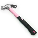 Pink Power 473 ml pembe çekiç - kadınlar için küçük çekiç - pembe aletler için mini pençe çekici, kadınlar için kendin yap ve el işi çekiç, çok amaçlı çekiç, kaymaz saplı, kızlar ve kadınlar için
