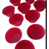 Pink Rose Bybirgül Kırmızı 18 Li Silikon Mini Kek Kalıbı ,muffin ,browni Kek Kalıbı 18 Adet.