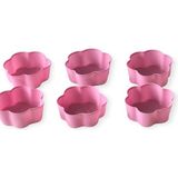 Pink Rose Bybirgül Pembe 12 Li Silikon Mini Papatya Kek Kalıbı,muffin ,airfrey Kalıbı 12 Adet