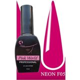 Pink World PİNKWORLD Kalıcı Oje 12ML Neon F05 Koyu Pembe